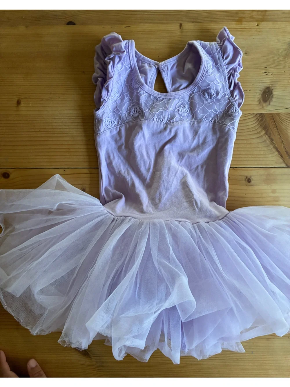 Lot of 3 dance leotards with attached tutus, size 5/6